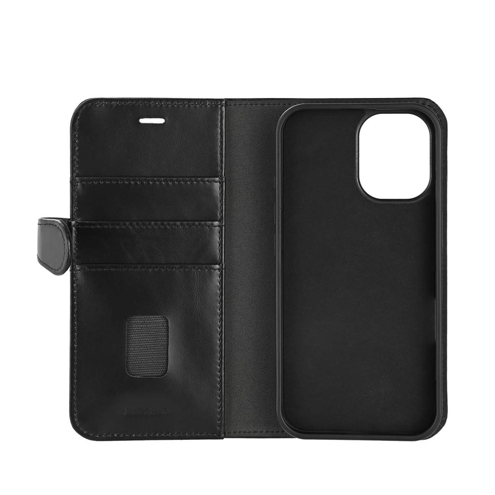 Buffalo Buffalo iPhone 16 Fodral MagSafe 2in1 Äkta Läder Svart