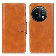 OnePlus 11 5G Fodral Crazy Horse L&auml;der Brun
