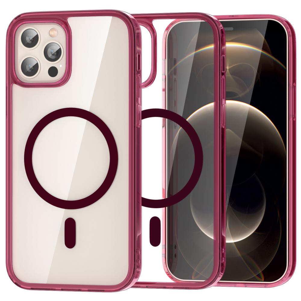 ColorPop ColorPop iPhone 12 Pro Max Skal CH MagSafe Transparent/Röd