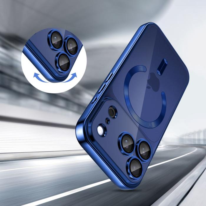 Bild 4, Tech-Protect Tech-Protect iPhone 17 Pro Skal MagSafe MagFlex Deep Blue