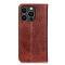  iPhone 15 Pro Fodral Flip Crazy Horse Brun