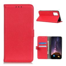  Xiaomi Mi 10T / 10T Pro - Litchi L&auml;der Fodral - R&ouml;d