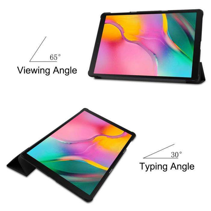 Bild 3,  Samsung Galaxy Tab A 10.1 (2019) - Tri-Fold Fodral - Svart