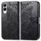  Samsung Galaxy S25 Edge Fodral Med Fjäril Tryck Svart