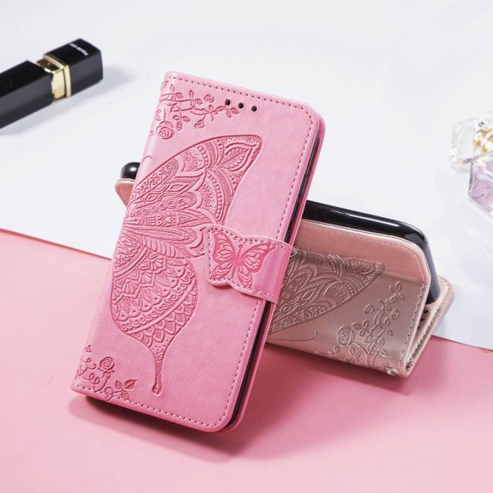 Bild 5,  Samsung Galaxy S25 Edge Fodral Med Fjäril Tryck Rosa