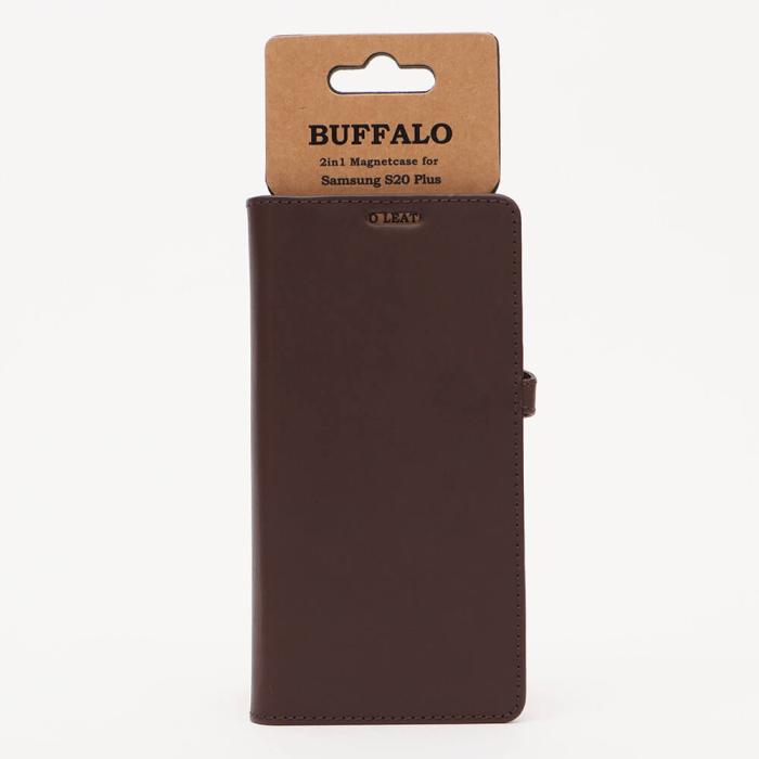Bild 2, Buffalo Buffalo Samsung Galaxy S20 Plus Fodral 2in1 Äkta Läder Brun