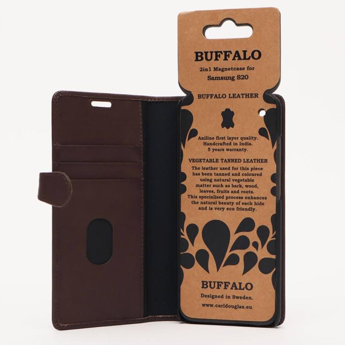 Bild 5, Buffalo Buffalo Samsung Galaxy S20 Fodral 2in1 Äkta Läder Brun