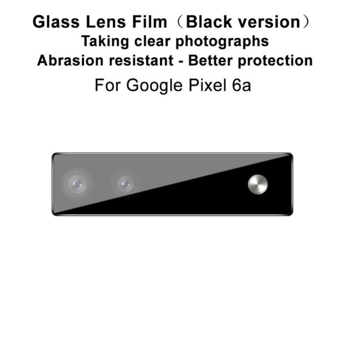 Bild 2, IMAK IMAK Google Pixel 6A Linsskydd Härdat Glas Svart