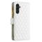 BINFEN BINFEN Galaxy A35 5G Fodral Diamond Multifunktionell Vit