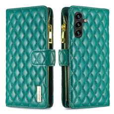 BINFEN BINFEN Galaxy A35 5G Fodral Diamond Multifunktionell Gr&ouml;n