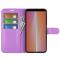  Sony Xperia 5 V Fodral Litchi Textur Lila