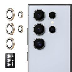 ENKAY ENKAY Galaxy S25 Ultra Linsskydd Rhinestone Titanium Gold