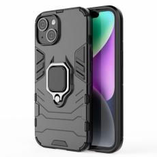 iPhone 15 Skal Hybrid Armor Ring Svart