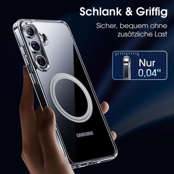 Bild 2,  Samsung Galaxy S25 Skal MagSafe Transparent