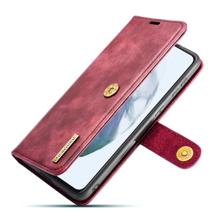 Bild 5, DG.MING DG.MING Samsung Galaxy S21 FE 2in1 Magnet Fodral / Skal Vinröd