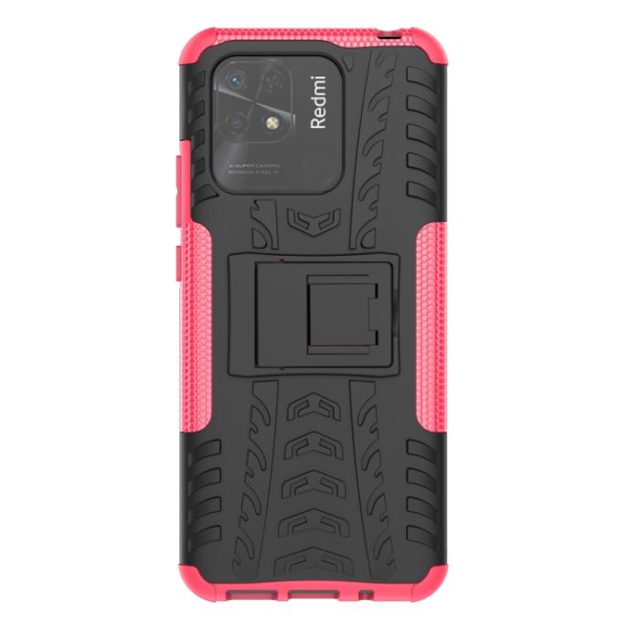 Bild 2,  Xiaomi Redmi 10C Skal Ultimata Stöttåligt med Stöd Rosa