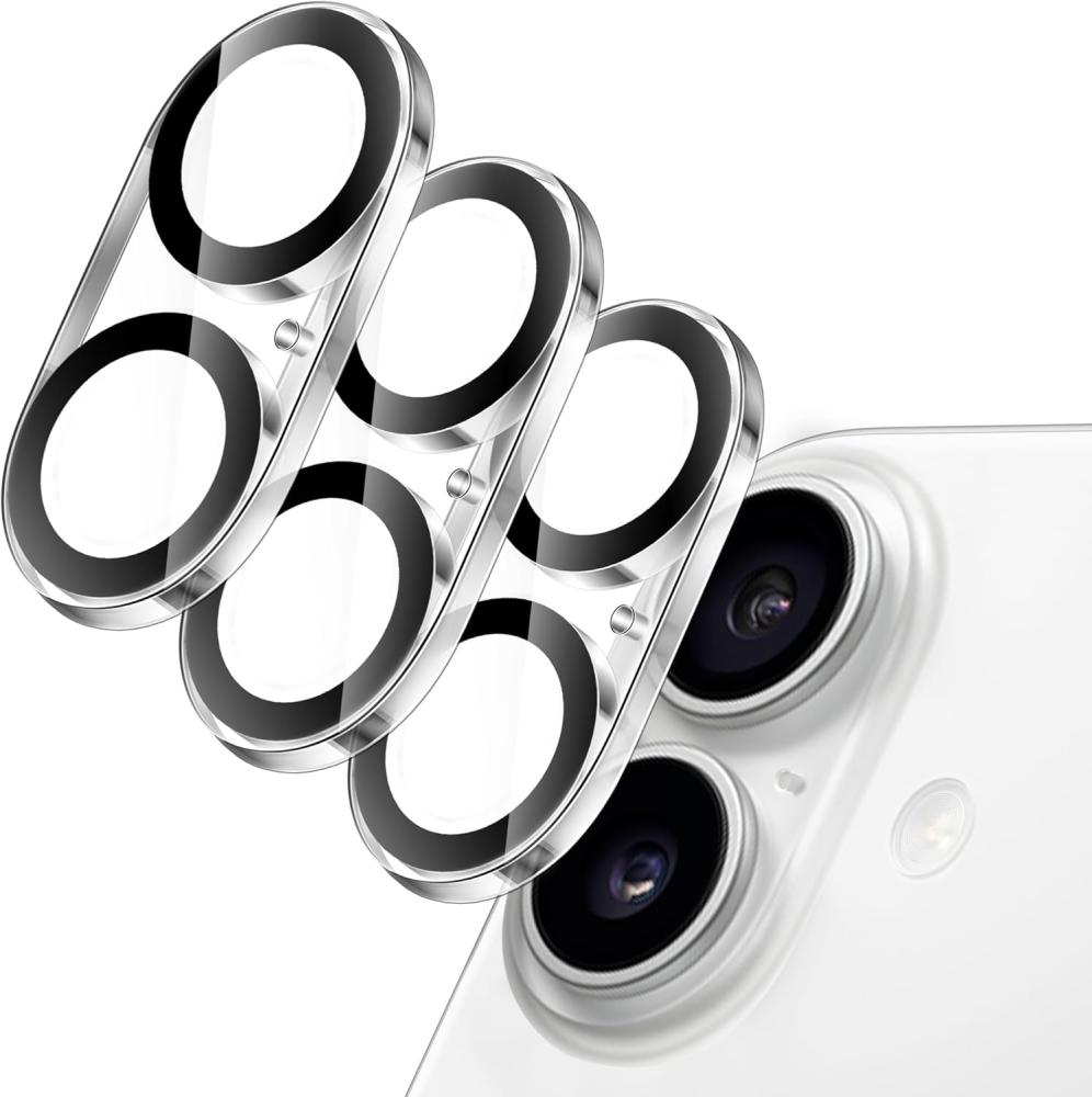  [3-Pack] iPhone 16 Linsskydd I Härdat Glas