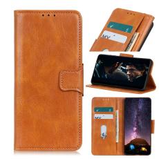  Xiaomi Redmi 9C Fodral Crazy Horse L&auml;der Brun