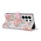 Samsung Galaxy S26 Ultra Fodral RFID Läder Rosa Blommor
