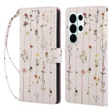  Samsung Galaxy S26 Ultra Fodral RFID L&auml;der Sm&aring; Blommor