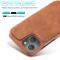 LC.IMEEKE LC.IMEEKE iPhone 15 Plus Fodral Slim Flip Ljus Brun