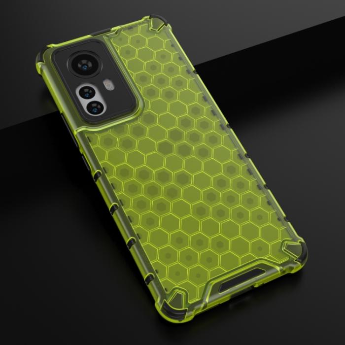 Bild 2,  Xiaomi 12 Pro Skal Hybrid Honeycomb Grön