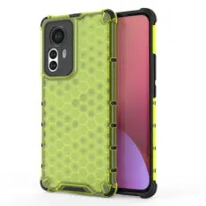  Xiaomi 12 Pro Skal Hybrid Honeycomb Gr&ouml;n