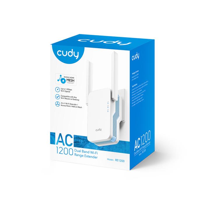 Bild 6, Cudy Cudy Wi-Fi Repeater RE1200 AC1200 Mesh Vit