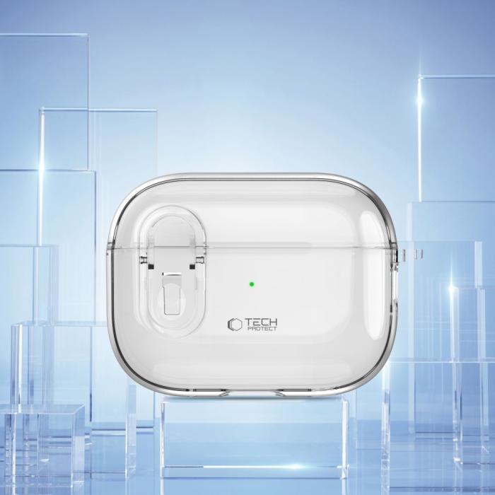 Bild 2, Tech-Protect Tech-Protect AirPods Pro 2/1 Skal Slim Hook Transparent