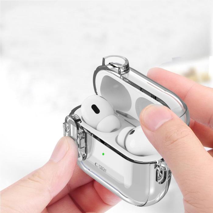 Bild 3, Tech-Protect Tech-Protect AirPods Pro 2/1 Skal Slim Hook Transparent
