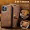 DG.MING DG.MING iPhone 15 Pro 2in1 Magnet Fodral / Skal Brun