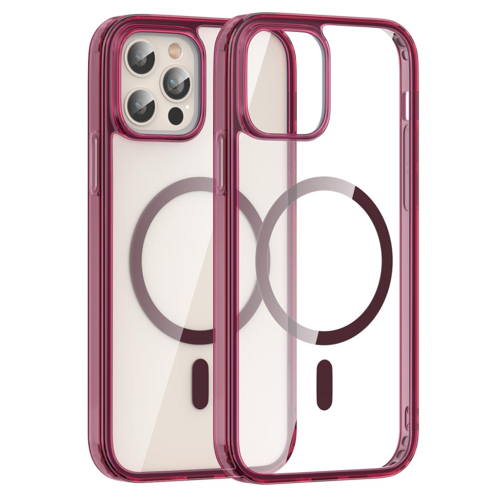 ColorPop ColorPop iPhone 12 Pro Max Skal CH MagSafe Transparent/Röd