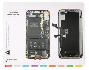 iPhone XS Max Magnetisk Skruvmatta