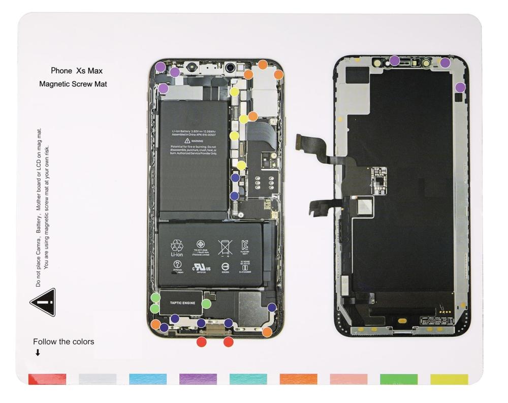  iPhone XS Max Magnetisk Skruvmatta
