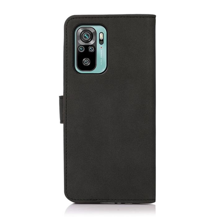 Bild 3, KHAZNEH Xiaomi Redmi Note 10S - KHAZNEH Retro Läder Fodral - Svart