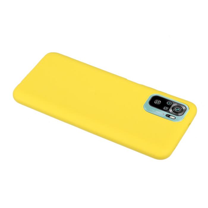 Bild 3,  Xiaomi Redmi Note 10S - Matt Shockproof TPU Skal - Gul