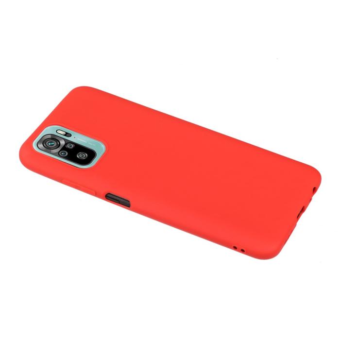 Bild 2,  Xiaomi Redmi Note 10S - Matt Shockproof TPU Skal - Röd