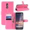  Nokia 3.2 - Litchi Plånboksfodral - Rosa
