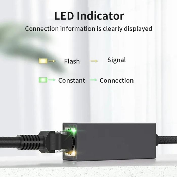 Bild 6, MINDPURE MINDPURE USB-C - RJ45 Nätverksadapter Svart