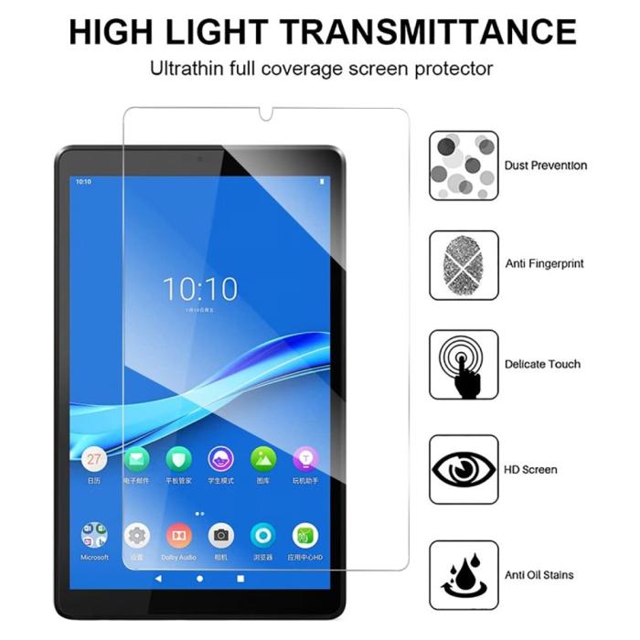 Bild 2,  Lenovo Tab M8 (Gen 4) Skärmskydd Härdat Glas Transparent