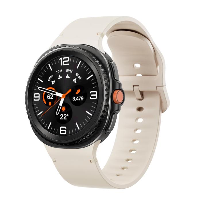 Bild 3, KALEBOL KALEBOL Galaxy Watch 8 46/44/40 mm Armband Silikon Beige