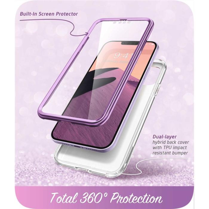 Bild 2, Supcase Supcase iPhone 15 Plus / 14 Plus Skal Cosmo Marmor Lila