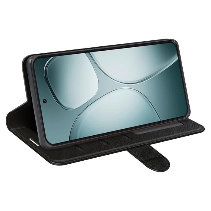 Bild 3,  Xiaomi 14T Fodral Crazy Horse Läder Svart