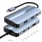  7in1 100W USB-C Dockningsstation VGA/USB-C/USB 3.0 Blå