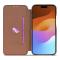 LC.IMEEKE LC.IMEEKE iPhone 15 Plus Fodral Slim Flip Brun