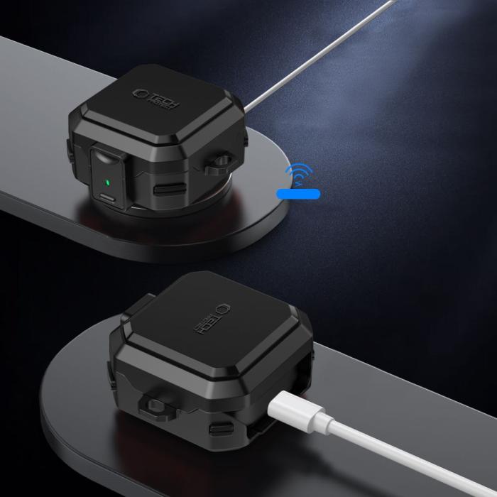 Bild 5, Tech-Protect Tech-Protect Galaxy Buds 4 / 4 Pro Skal MagSafe Carbonox Svart