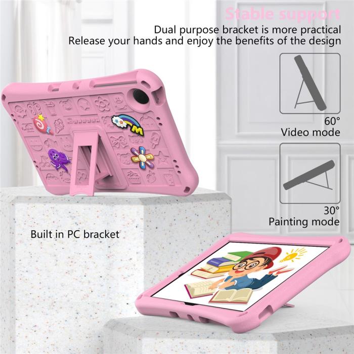 Bild 6,  Samsung Galaxy Tab A11 Plus / A9 Plus Skal EVA Kickstand Rosa