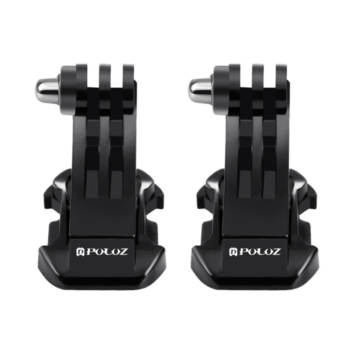 Bild 4, PULUZ PULUZ 2-PACK J-Hook Snabbfäste För GoPro Svart