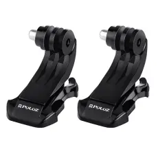 PULUZ PULUZ 2-PACK J-Hook Snabbf&auml;ste F&ouml;r GoPro Svart