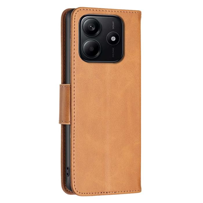 Bild 5,  Xiaomi Redmi Note 14 4G Fodral Läder Solid Shark Brun
